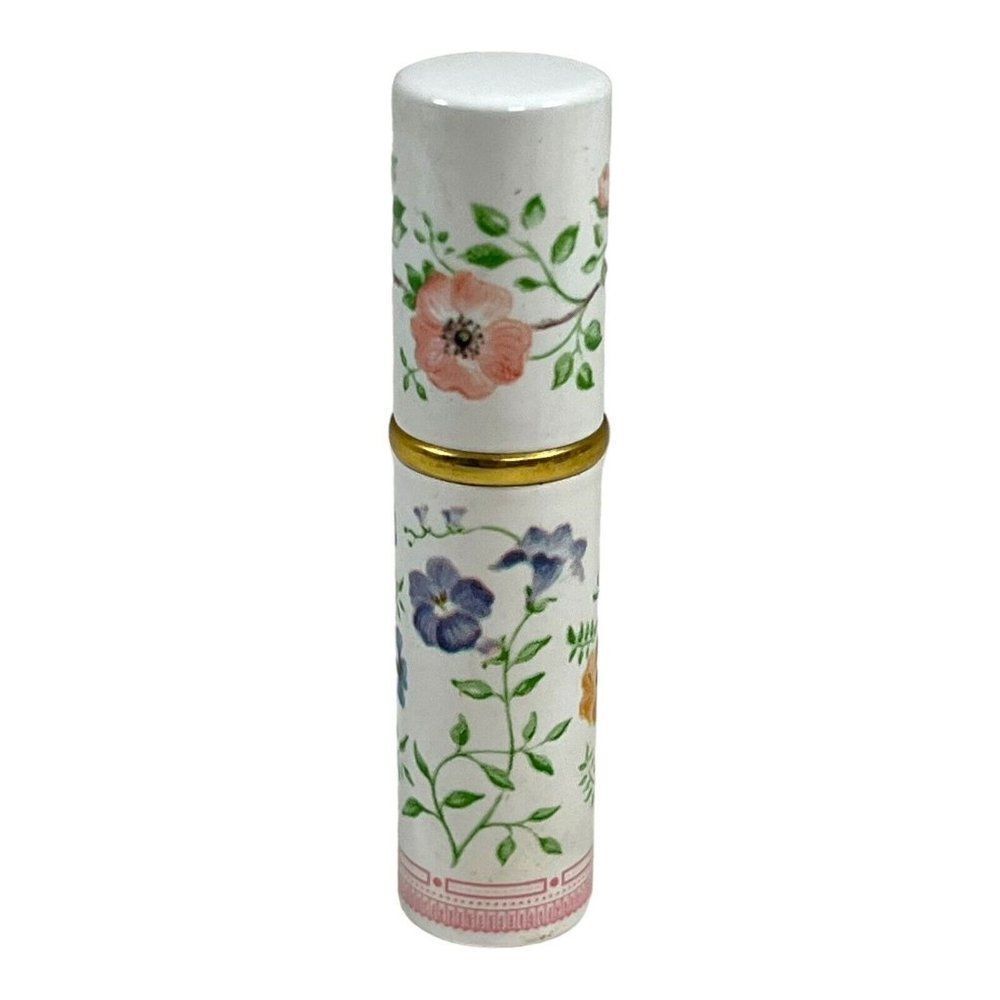 ROYAL COPENHAGEN FLORA DANICA COLOGNE Metal Empty Refillable Spray Bottle Vtg